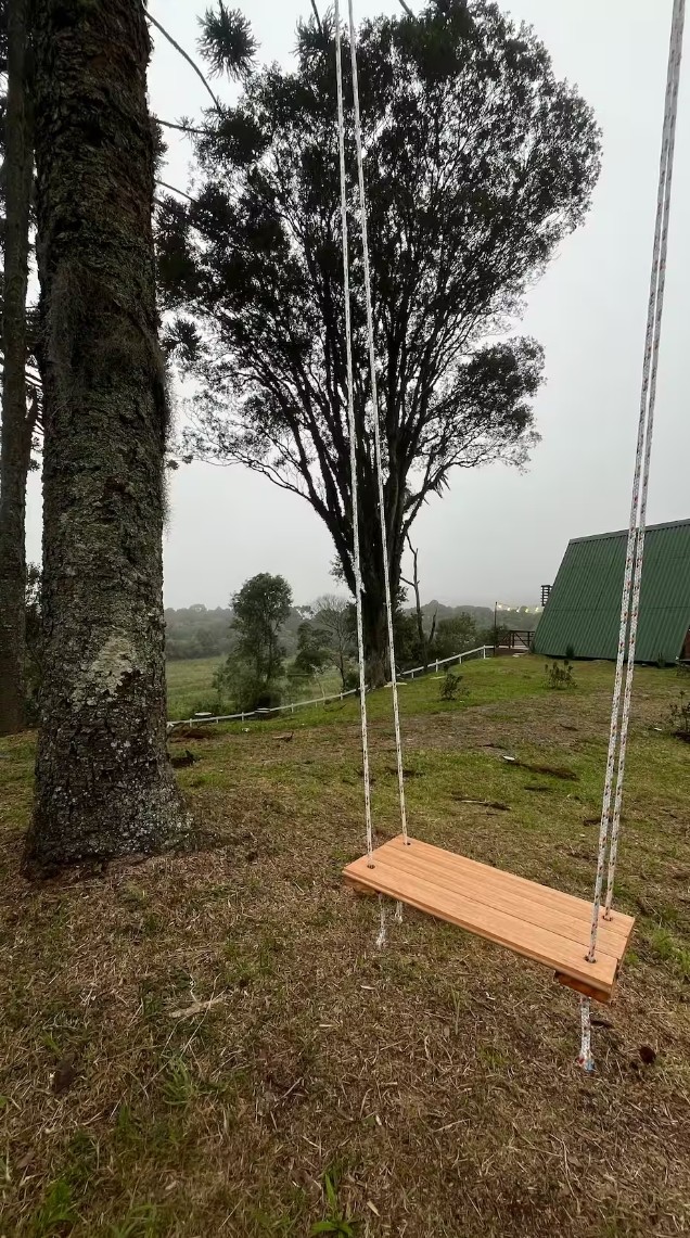 Deck com vista panorâmica da serra